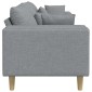 vidaXL Καναπές Ανοιχτό γκρι 250 x 77 x 76 εκ. ύφασμα
