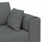 vidaXL Καναπές Σκούρο Γκρι 250 x 77 x 76 εκ. ύφασμα