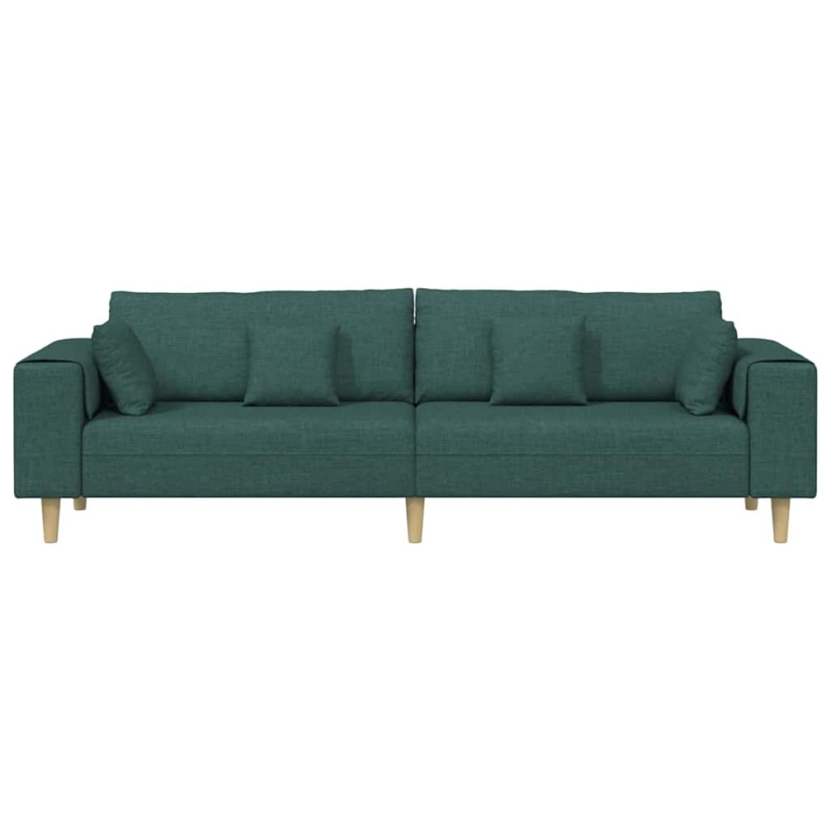 vidaXL Καναπές Σκούρο Πράσινο 250 x 77 x 76 εκ. ύφασμα