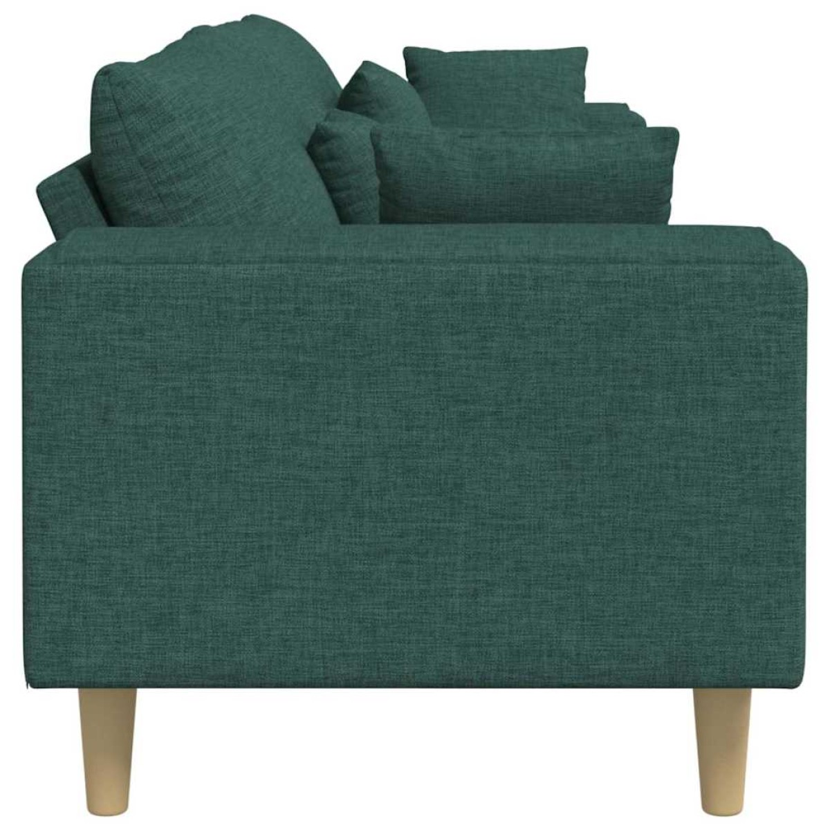 vidaXL Καναπές Σκούρο Πράσινο 250 x 77 x 76 εκ. ύφασμα