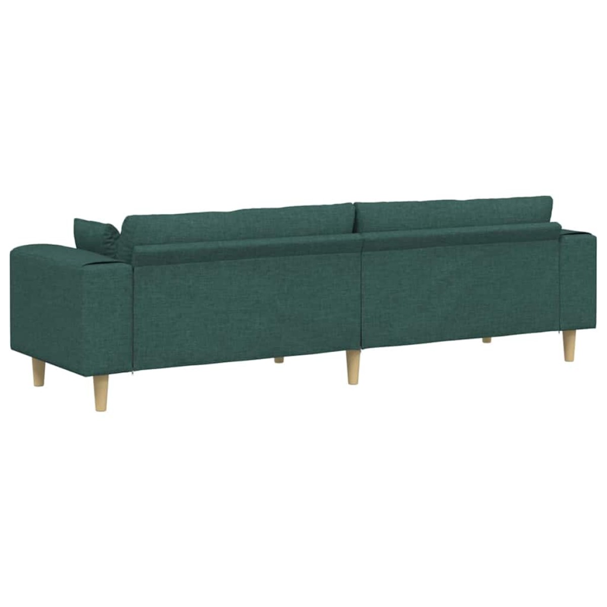 vidaXL Καναπές Σκούρο Πράσινο 250 x 77 x 76 εκ. ύφασμα