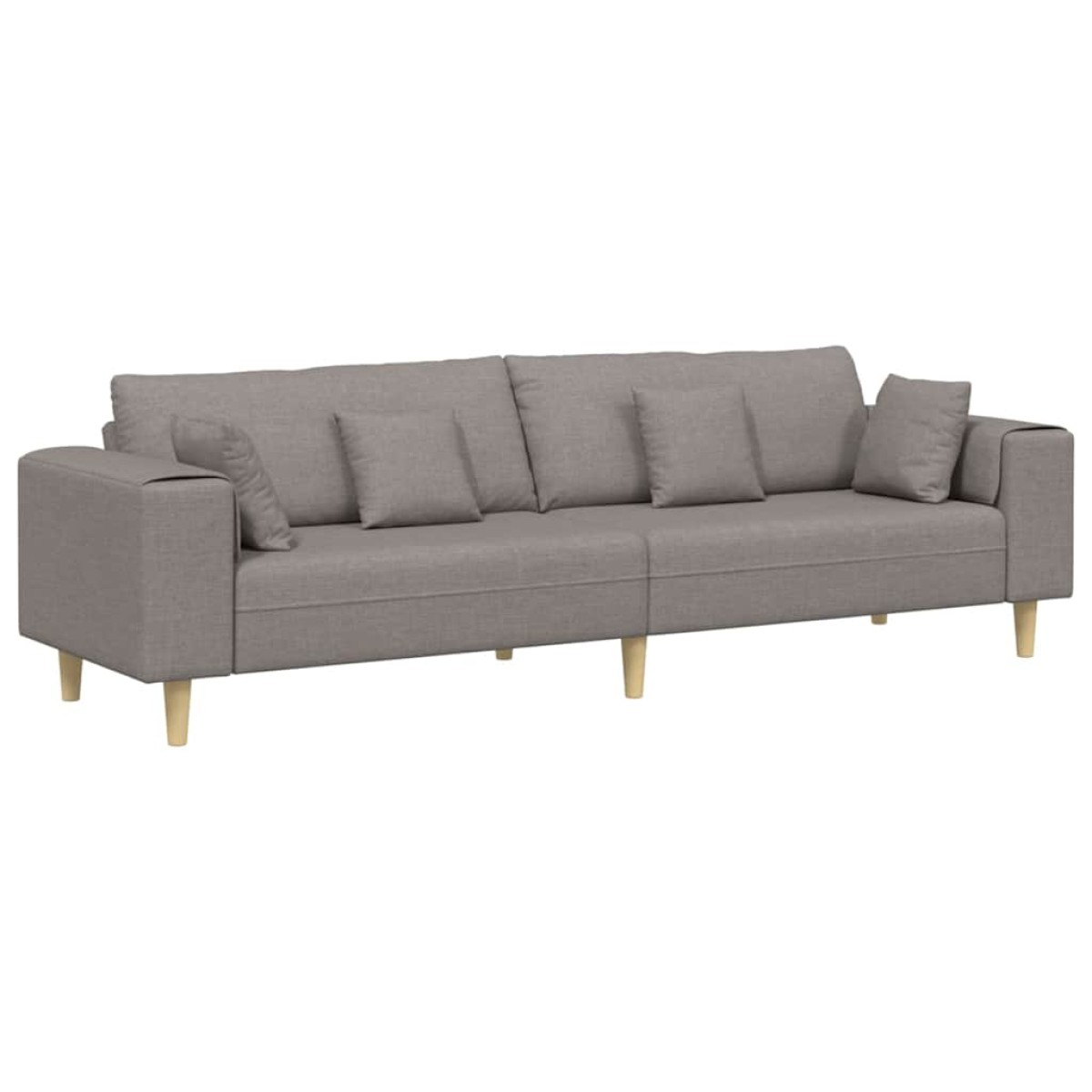 vidaXL Καναπές Taupe 250 x 77 x 76 εκ. ύφασμα
