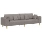 vidaXL Καναπές Taupe 250 x 77 x 76 εκ. ύφασμα