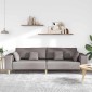 vidaXL Καναπές Taupe 250 x 77 x 76 εκ. ύφασμα