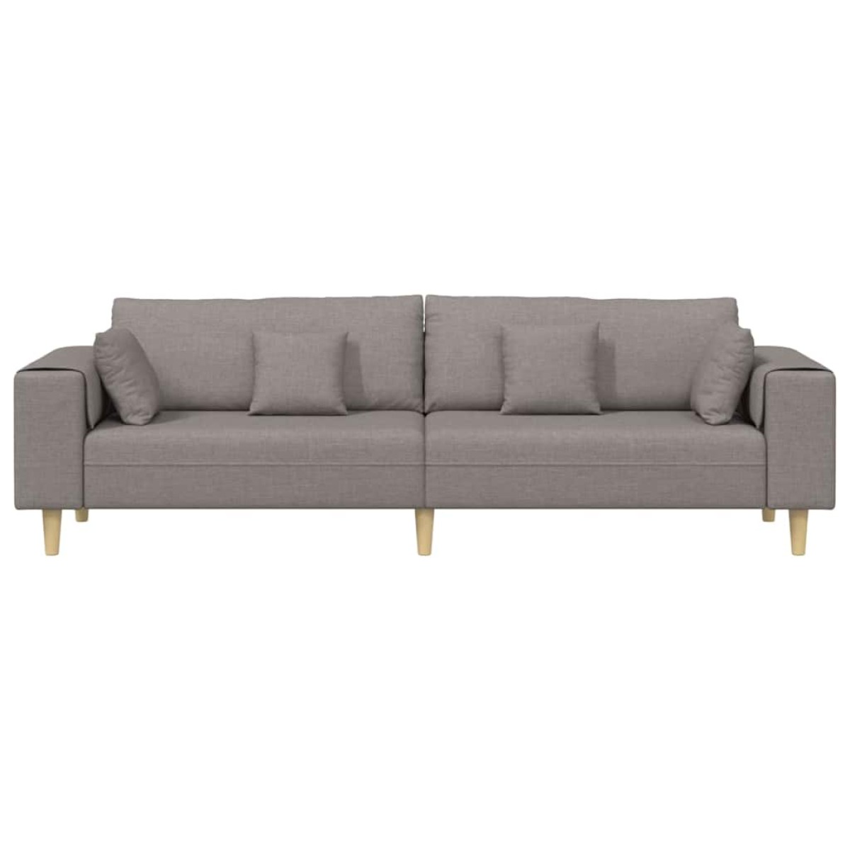 vidaXL Καναπές Taupe 250 x 77 x 76 εκ. ύφασμα