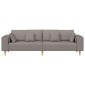 vidaXL Καναπές Taupe 250 x 77 x 76 εκ. ύφασμα