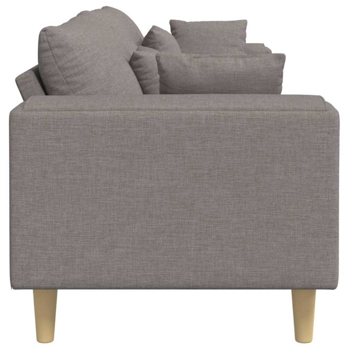 vidaXL Καναπές Taupe 250 x 77 x 76 εκ. ύφασμα
