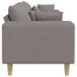 vidaXL Καναπές Taupe 250 x 77 x 76 εκ. ύφασμα