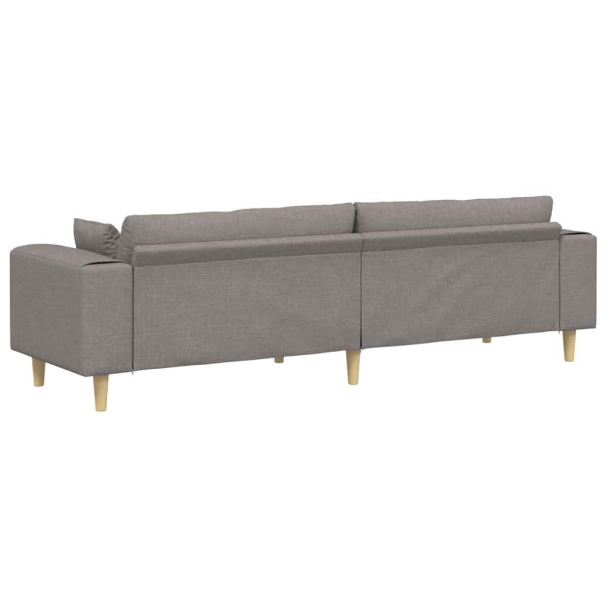 vidaXL Καναπές Taupe 250 x 77 x 76 εκ. ύφασμα