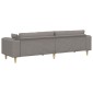 vidaXL Καναπές Taupe 250 x 77 x 76 εκ. ύφασμα