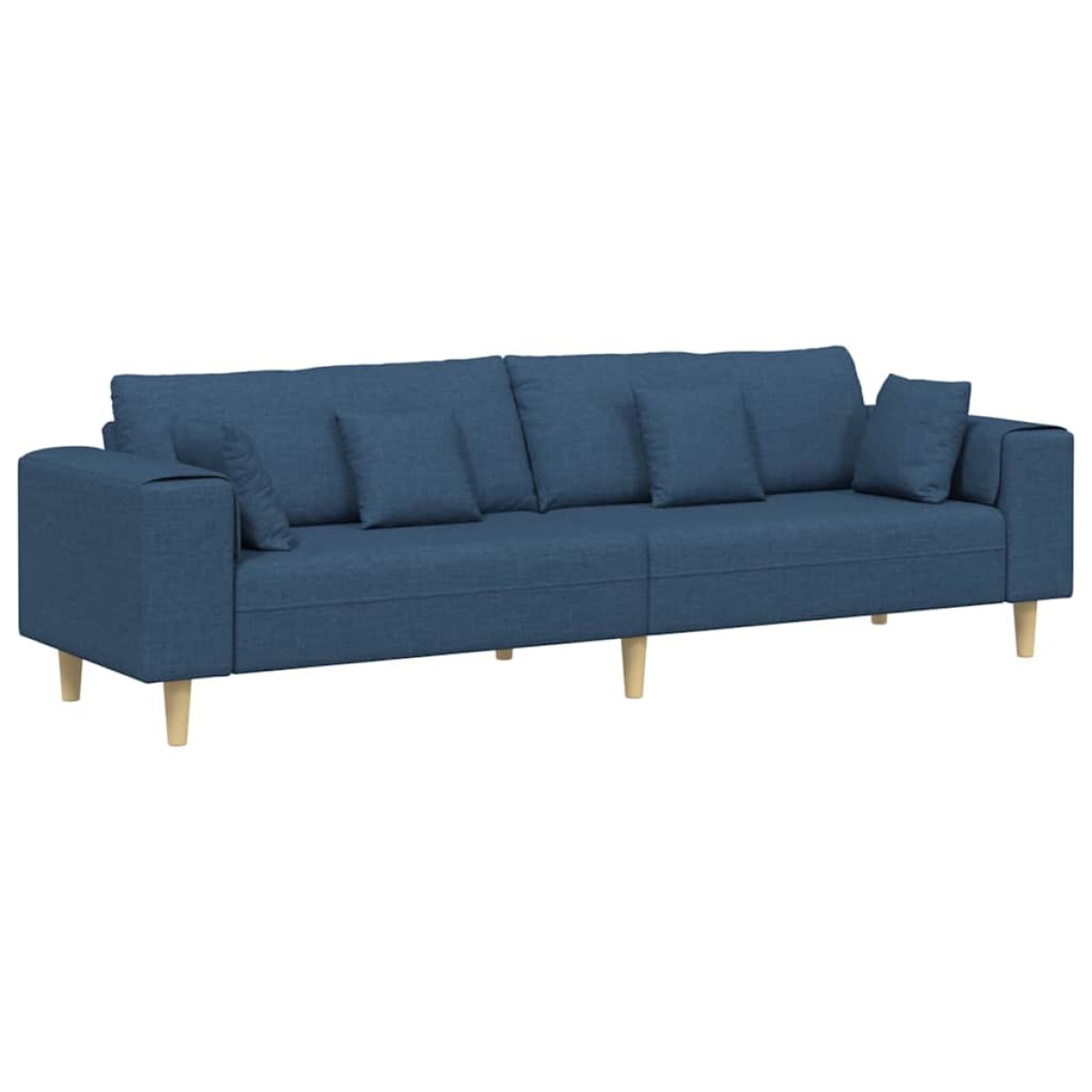 vidaXL Καναπές Μπλε 250 x 77 x 76 εκ. ύφασμα