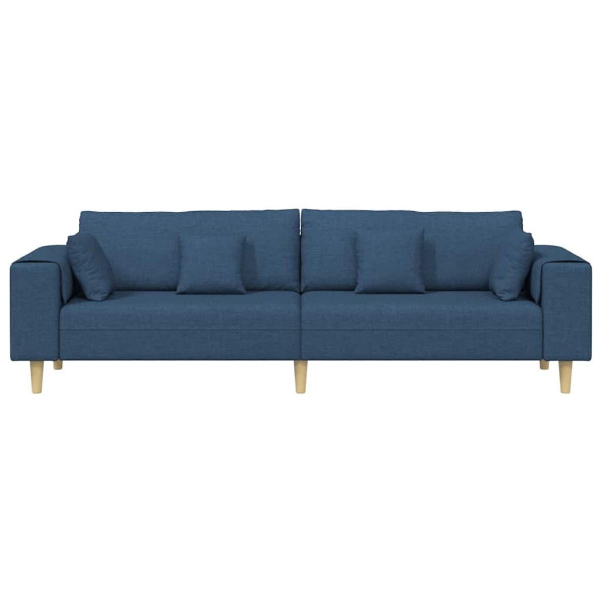 vidaXL Καναπές Μπλε 250 x 77 x 76 εκ. ύφασμα