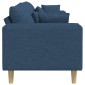vidaXL Καναπές Μπλε 250 x 77 x 76 εκ. ύφασμα