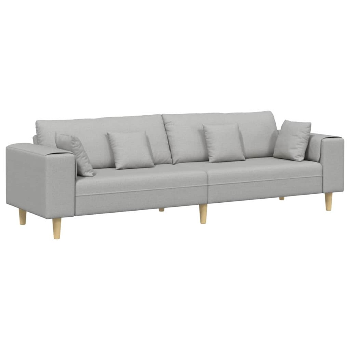 vidaXL Καναπές Σκίουρος Γκρί 250 x 77 x 76 εκ. ύφασμα