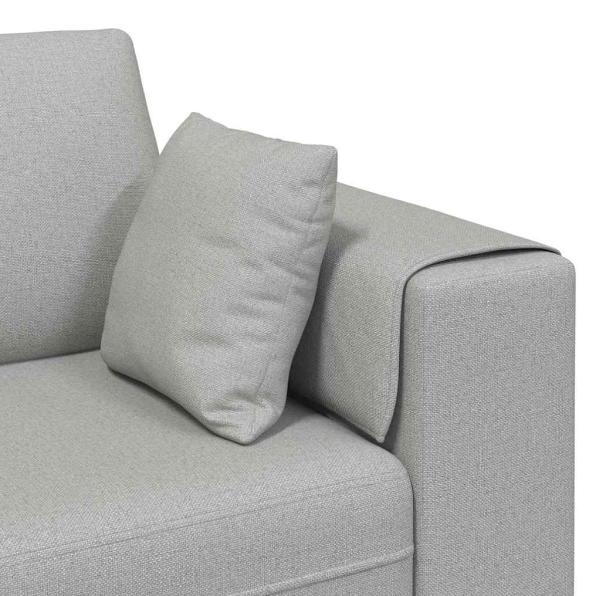 vidaXL Καναπές Σκίουρος Γκρί 250 x 77 x 76 εκ. ύφασμα