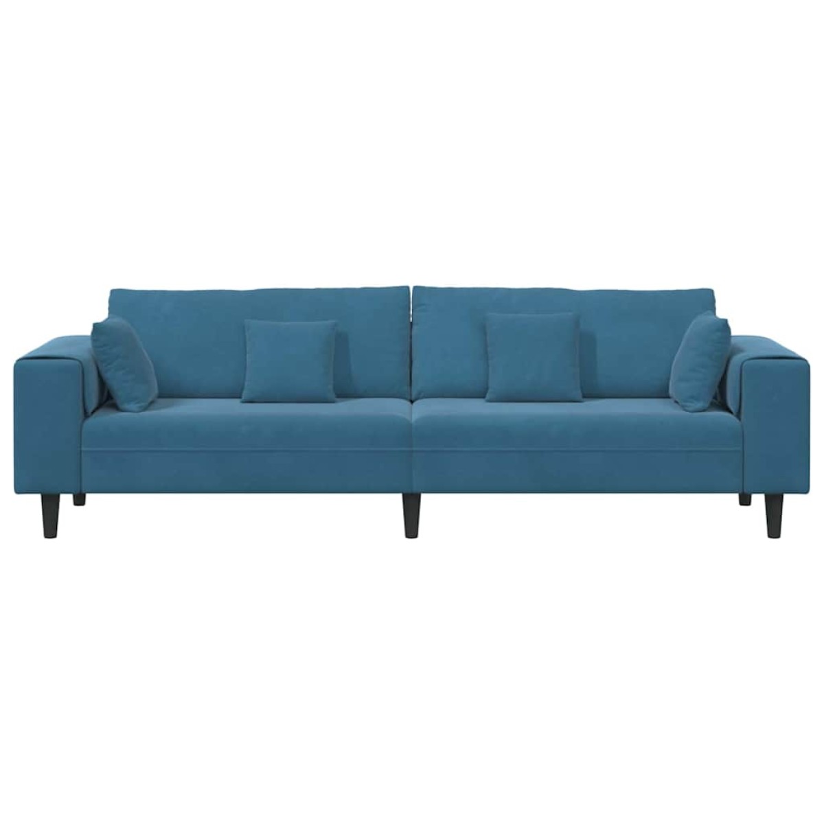 vidaXL Καναπές Μπλε 250 x 77 x 76 εκ. Βελούδο