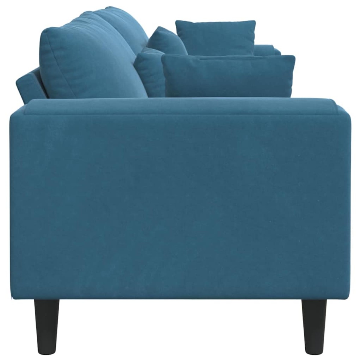 vidaXL Καναπές Μπλε 250 x 77 x 76 εκ. Βελούδο