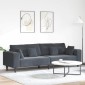 vidaXL Καναπές Σκούρο Γκρι 250 x 77 x 76 εκ. Βελούδο