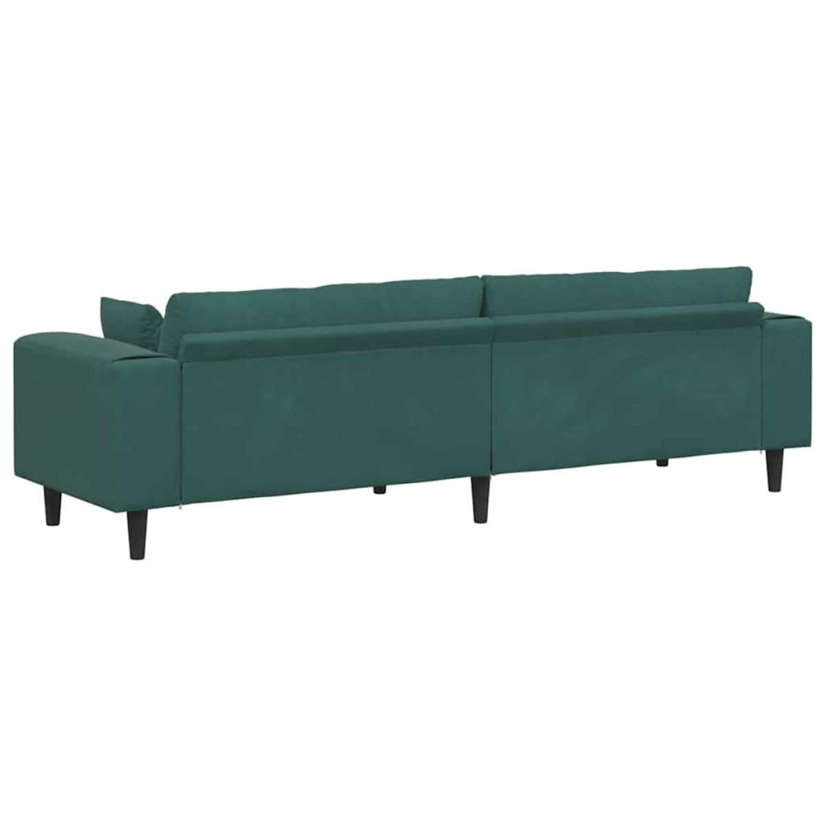 vidaXL Καναπές Σκούρο Πράσινο 250 x 77 x 76 εκ. Βελούδο