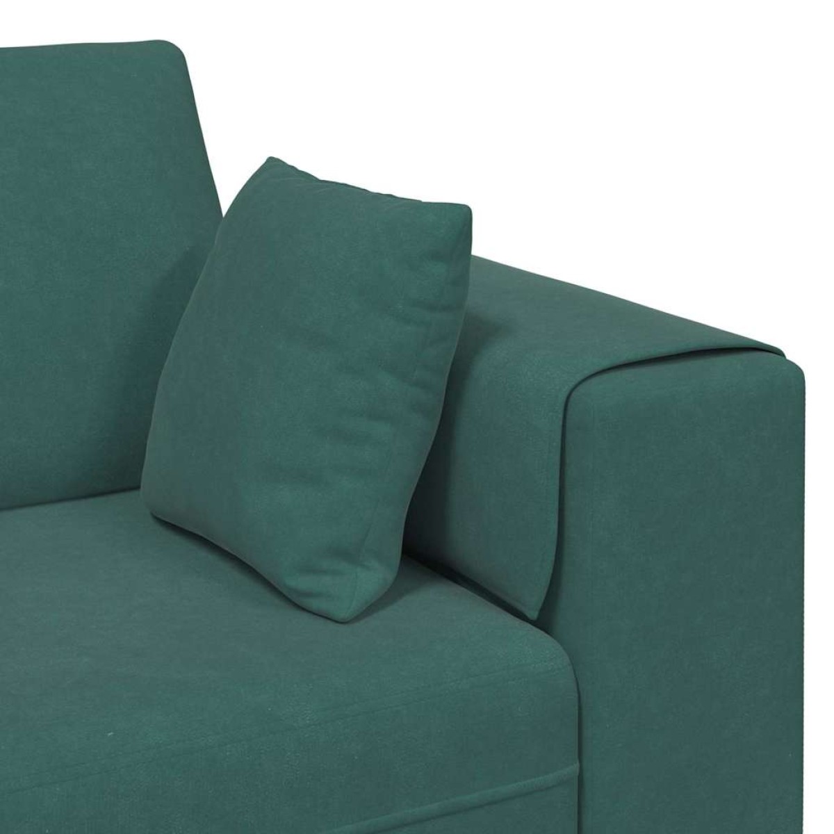vidaXL Καναπές Σκούρο Πράσινο 250 x 77 x 76 εκ. Βελούδο