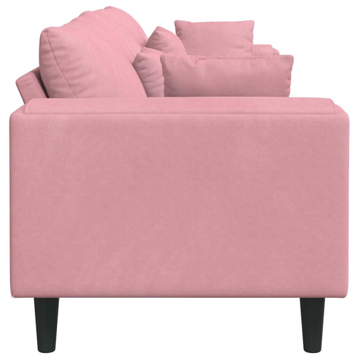 vidaXL Καναπές Ροζ 250 x 77 x 76 εκ. Βελούδο
