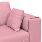 vidaXL Καναπές Ροζ 250 x 77 x 76 εκ. Βελούδο