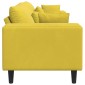 vidaXL Καναπές Κίτρινο 250 x 77 x 76 εκ. Βελούδο