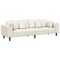 vidaXL Καναπές Κρεμ 250 x 77 x 76 εκ. Βελούδο