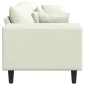 vidaXL Καναπές Κρεμ 250 x 77 x 76 εκ. Βελούδο