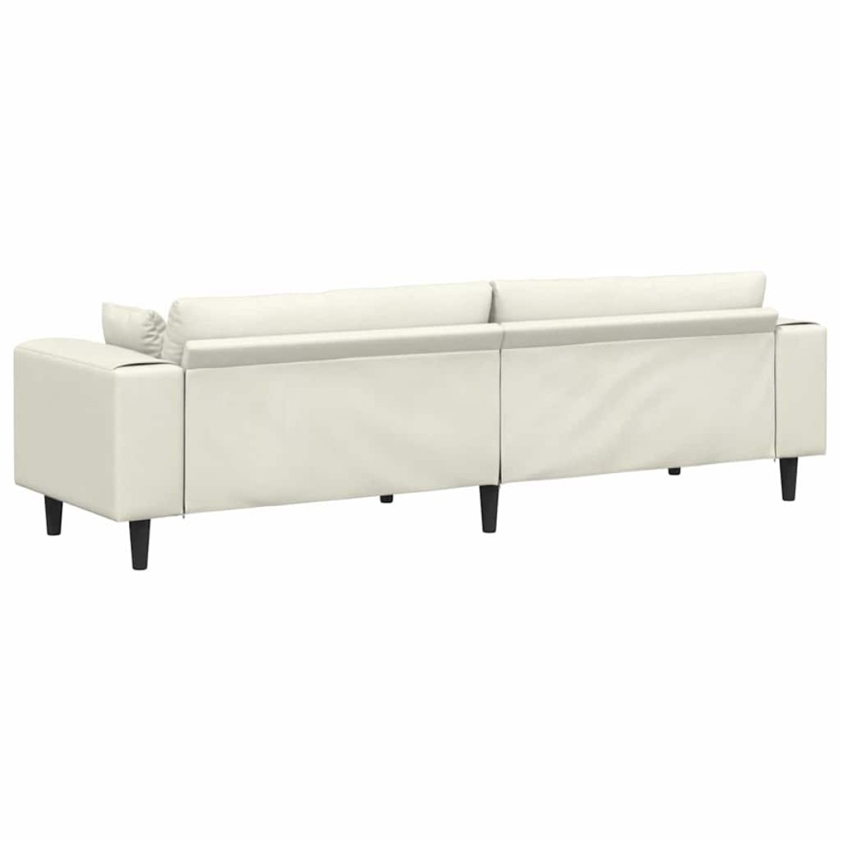 vidaXL Καναπές Κρεμ 250 x 77 x 76 εκ. Βελούδο