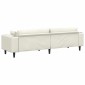 vidaXL Καναπές Κρεμ 250 x 77 x 76 εκ. Βελούδο