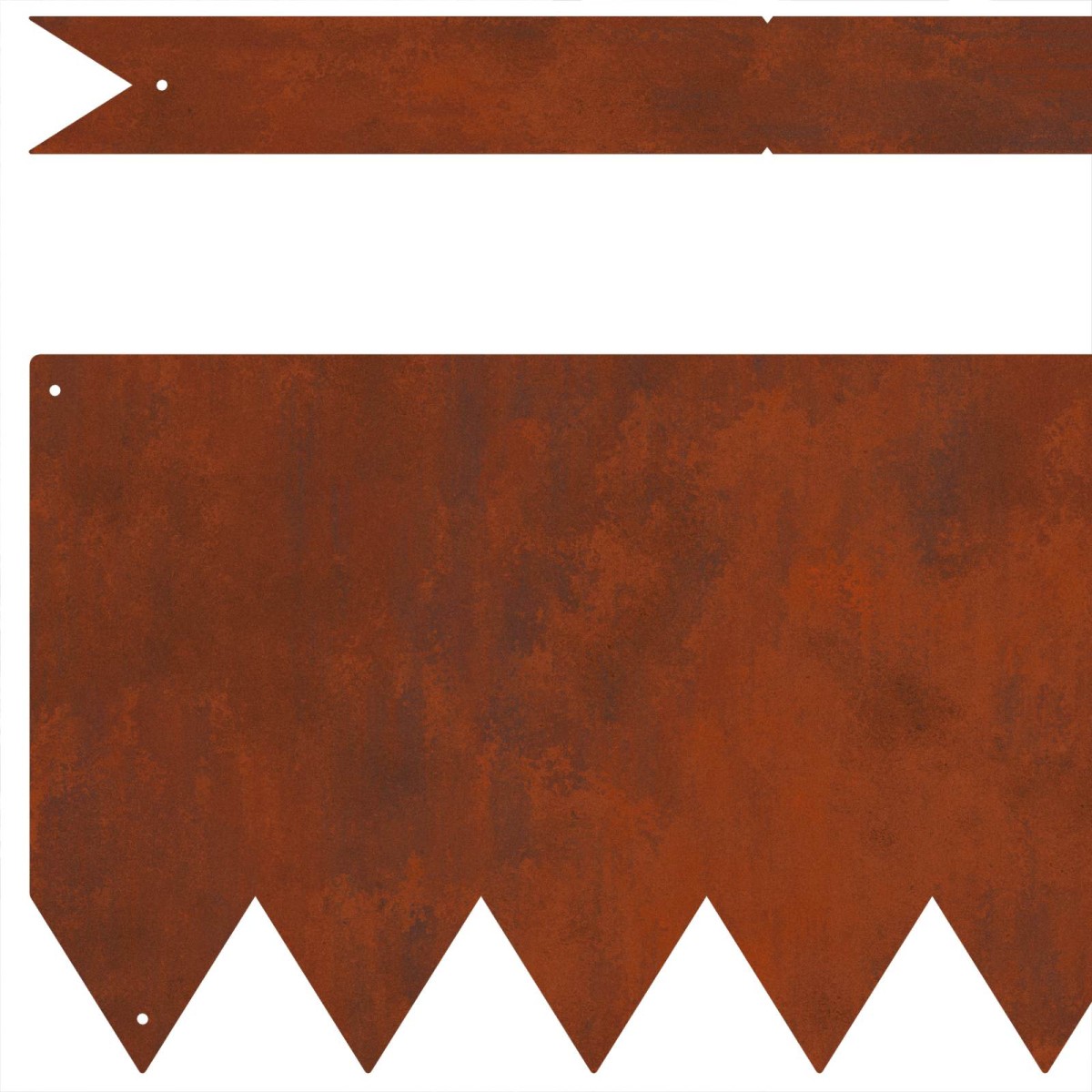 vidaXL Περίγραμμα γκαζόν 50 τμχ. 100 x 0.05 x 20 εκ Σκ rusty
