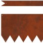 vidaXL Περίγραμμα γκαζόν 50 τμχ. 100 x 0.05 x 20 εκ Σκ rusty