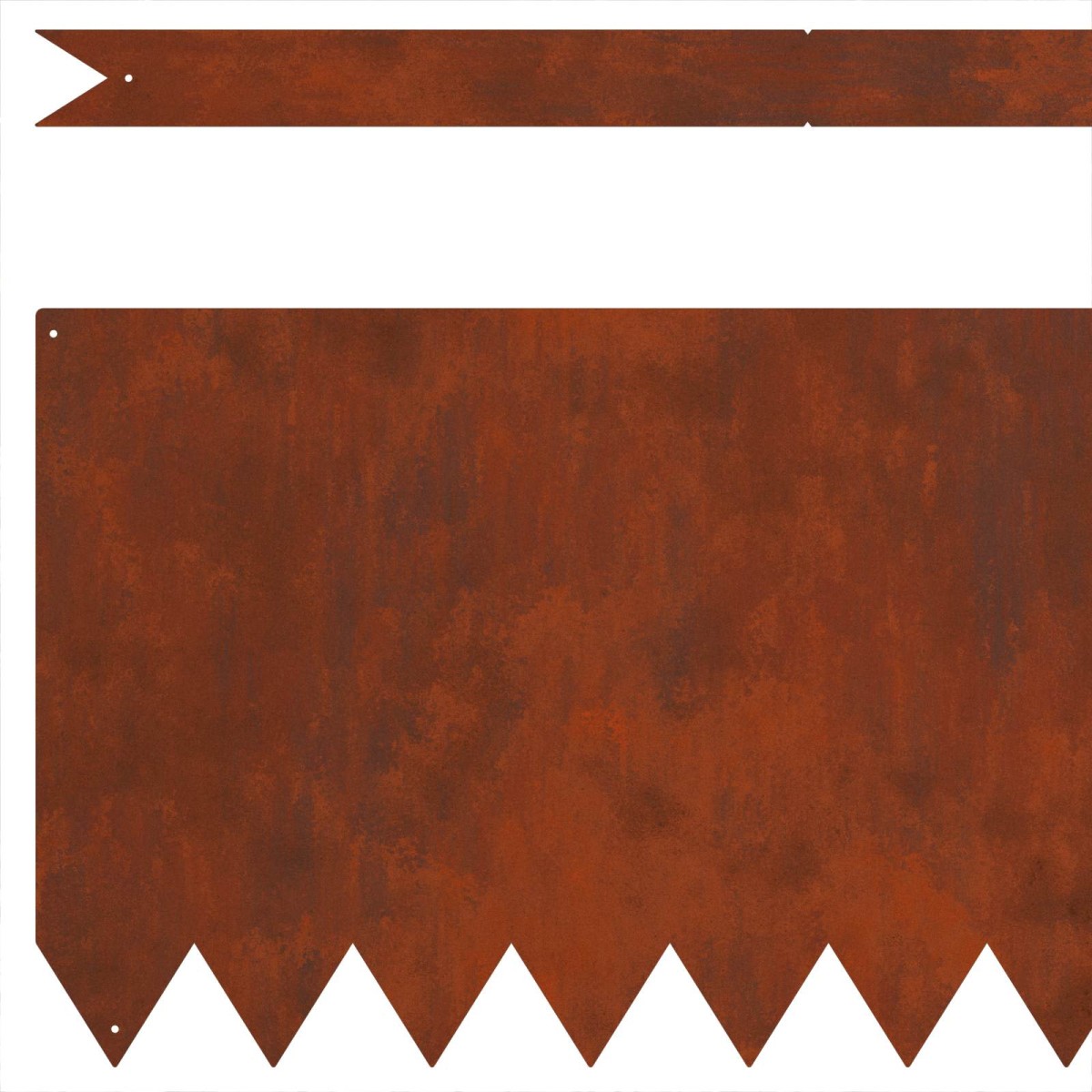 vidaXL Περίγραμμα γκαζόν 30 τμχ. 100 x 0,05 x 30 εκ Σκ rusty