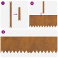 vidaXL Περίγραμμα γκαζόν 30 τμχ. 100 x 0,05 x 30 εκ Σκ rusty