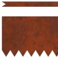 vidaXL Περίγραμμα γκαζόν 50 τμχ. 100 x 0,05 x 30 εκ Σκ rusty