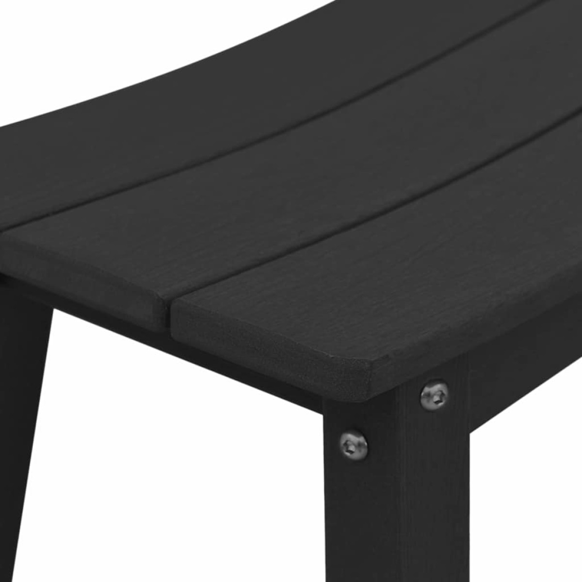 vidaXL Σετ Μπαρ Κήπου 6 τμχ. Μαύρο HDPE