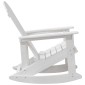 vidaXL Καρέκλες Ροκάντας Adirondack 2 τμχ. Λευκό HDPE