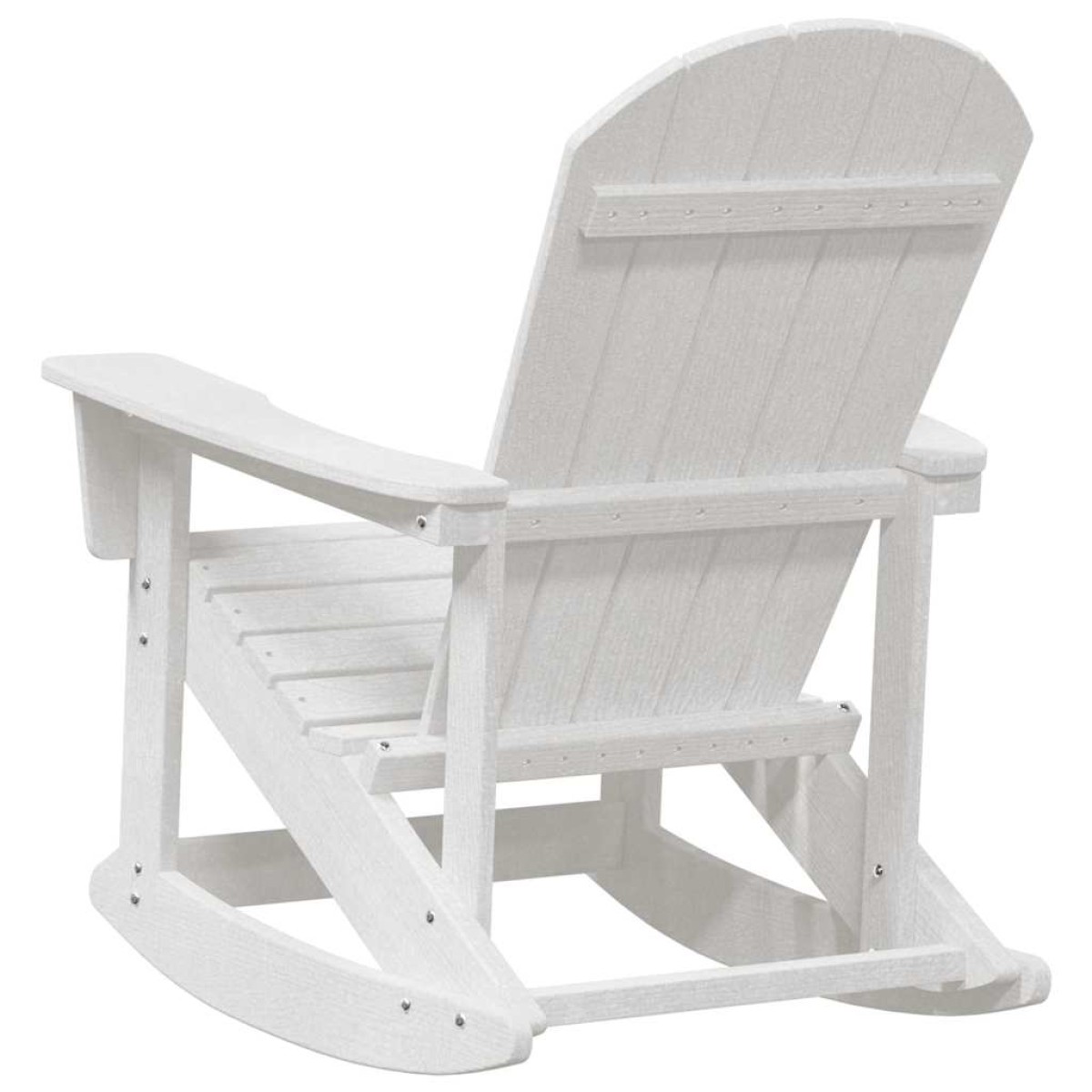 vidaXL Καρέκλες Ροκάντας Adirondack 2 τμχ. Λευκό HDPE