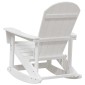 vidaXL Καρέκλες Ροκάντας Adirondack 2 τμχ. Λευκό HDPE