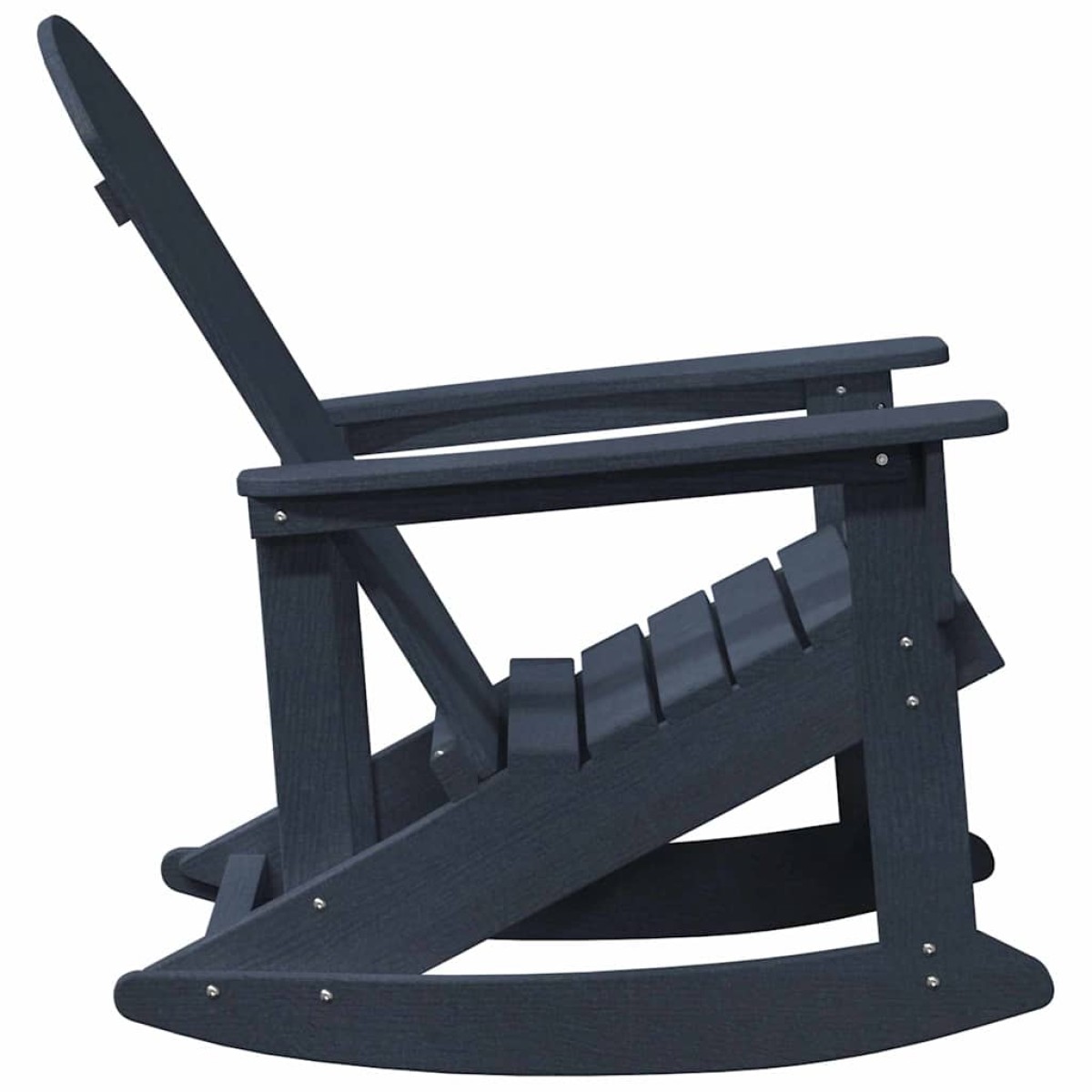 vidaXL Καρέκλες Ροκάντας Adirondack 2 τμχ. Σκούρο μπλε HDPE