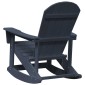 vidaXL Καρέκλες Ροκάντας Adirondack 2 τμχ. Σκούρο μπλε HDPE