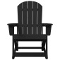 vidaXL Καρέκλες Ροκάντας Adirondack 2 τμχ. Μαύρο HDPE