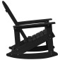 vidaXL Καρέκλες Ροκάντας Adirondack 2 τμχ. Μαύρο HDPE