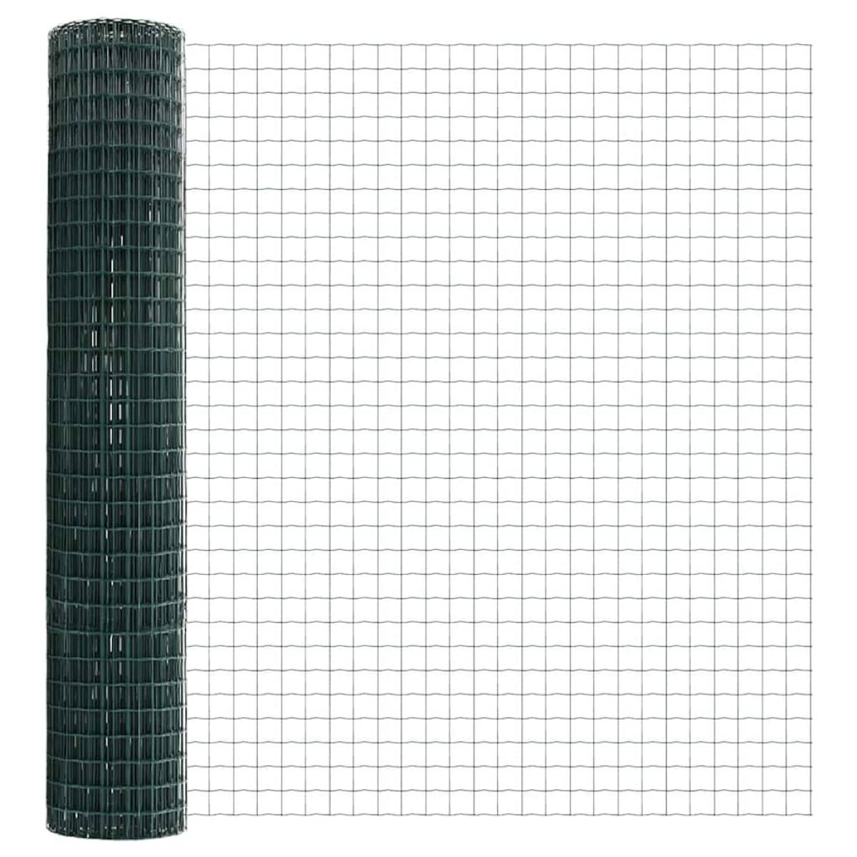 vidaXL Περίφραξη Euro με Στήλη 10 x 1,5 m PVC-Επικαλυμμένο Ατσάλι