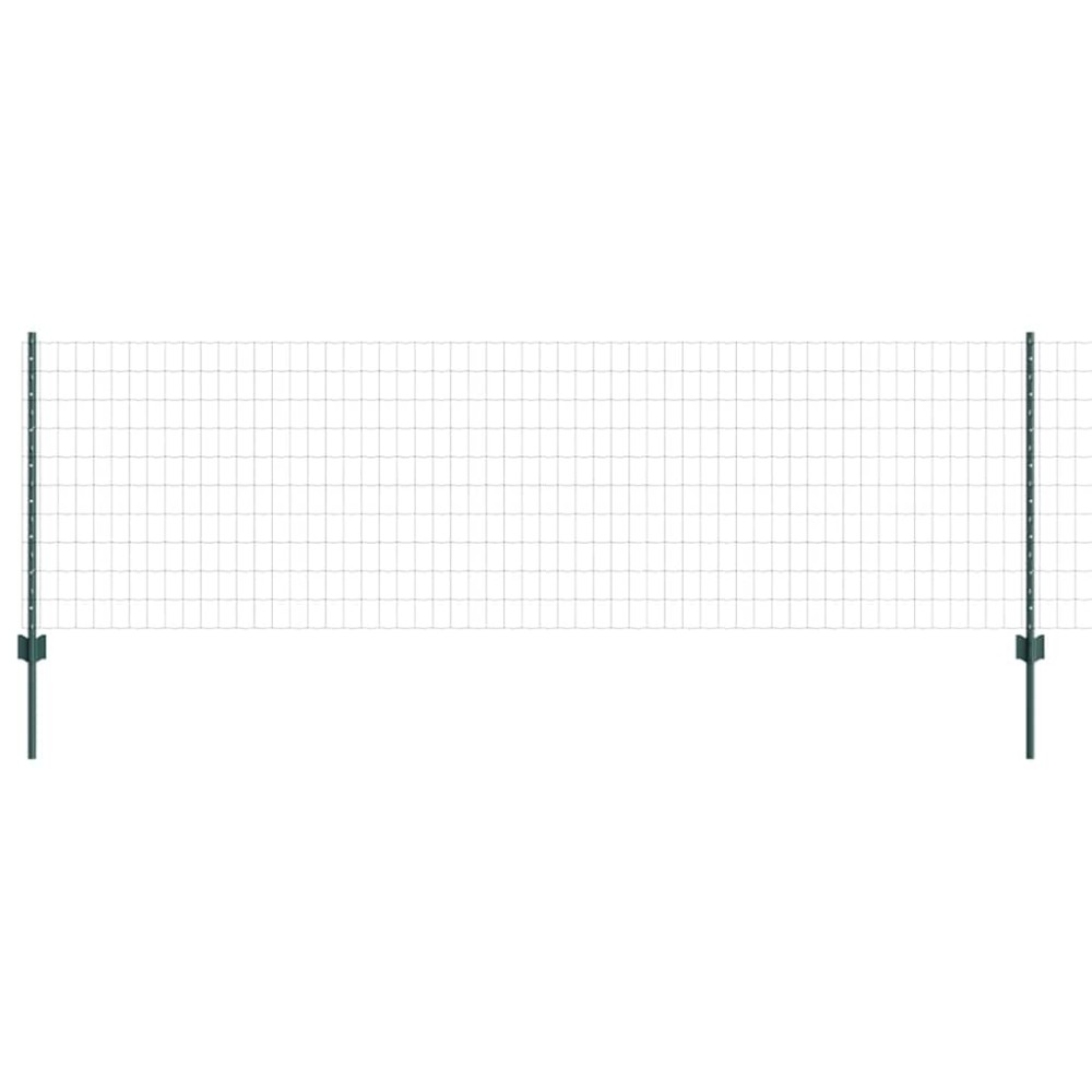 vidaXL Περίφραξη Euro με Στήλη 25 x 0,8 m PVC-Επικαλυμμένο Ατσάλι
