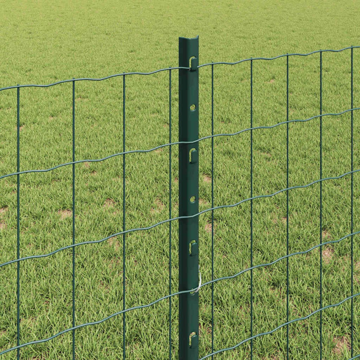 vidaXL Περίφραξη Euro με Στήλη 25 x 0,8 m PVC-Επικαλυμμένο Ατσάλι