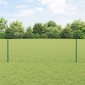 vidaXL Περίφραξη Euro με Στήλη 25 x 1 m PVC-Επικαλυμμένο Ατσάλι Δίχτυ