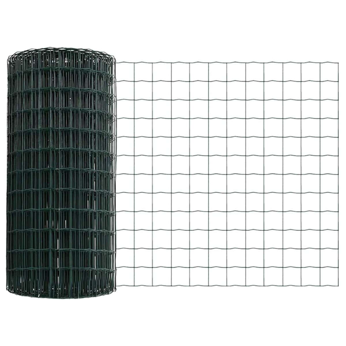 vidaXL Περίφραξη Euro με Στήλη 25 x 0,8 m PVC-Επικαλυμμένο Ατσάλι