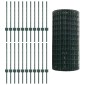 vidaXL Περίφραξη Euro με Στήλη 50 x 0,6 μ PVC-Επικαλυμμένο Ατσάλι